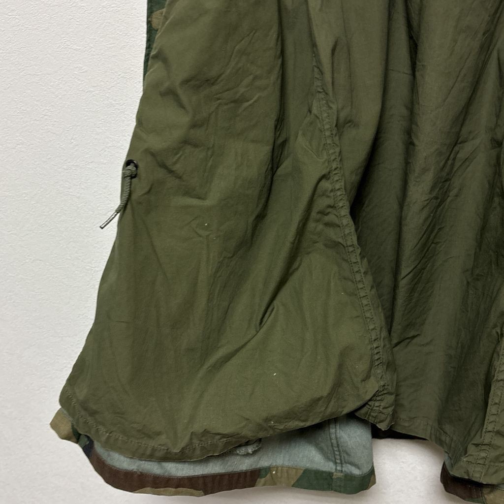 【US ARMY】 84年納入 米軍 実物 M-65 ウッドランドカモ フィールドジャケット S-3668
