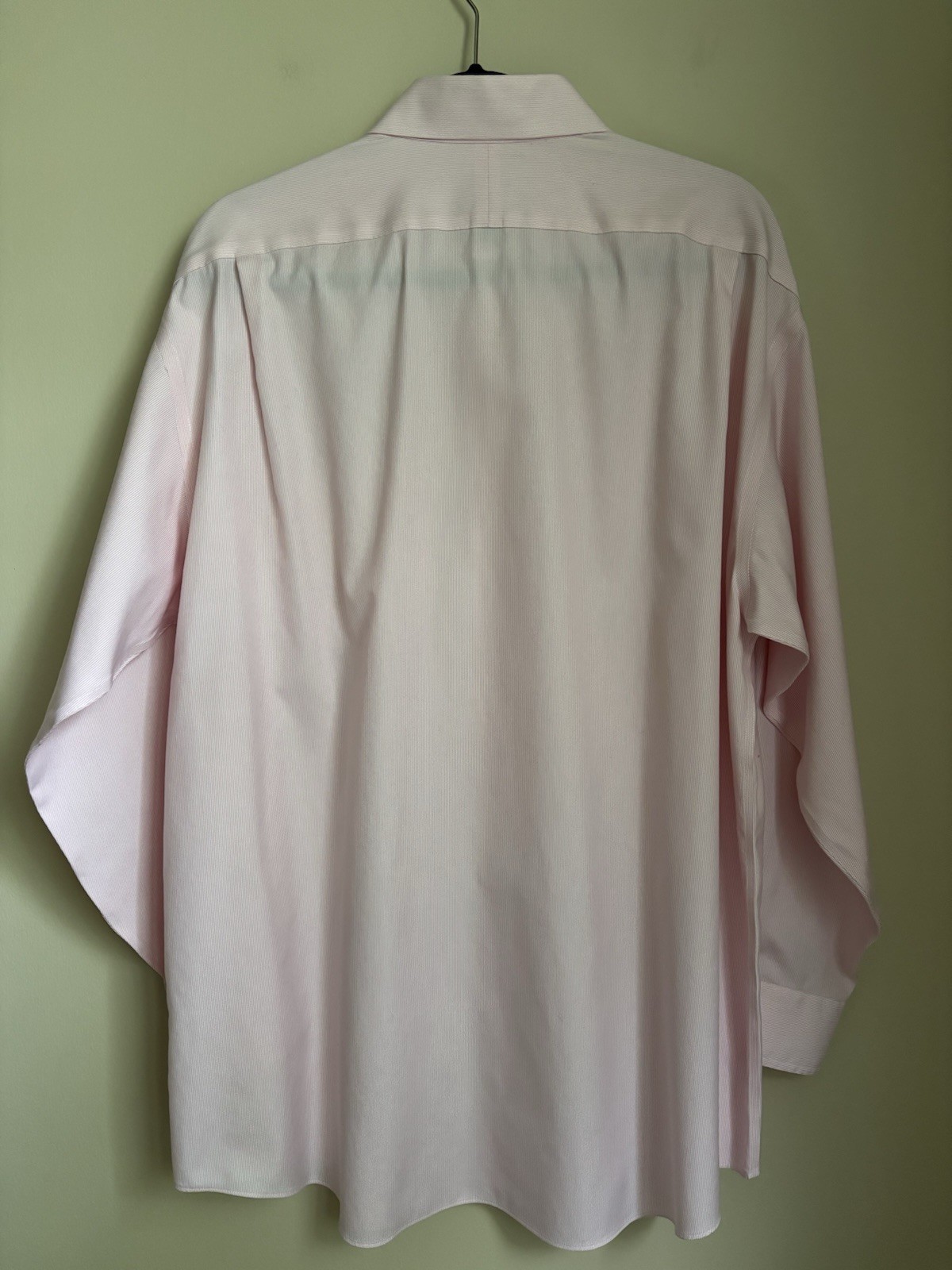 Jos. A. Bank Traveler Collection Mens Dress Shirt 16.5-33 Pink/ White Stripe