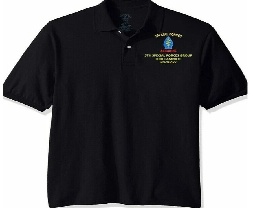 5TH SPECIAL FORCES GROUP.FORT CAMPBELL*EMBROIDERED CREWNECK,POLO,HOODIE,ZIPPER.