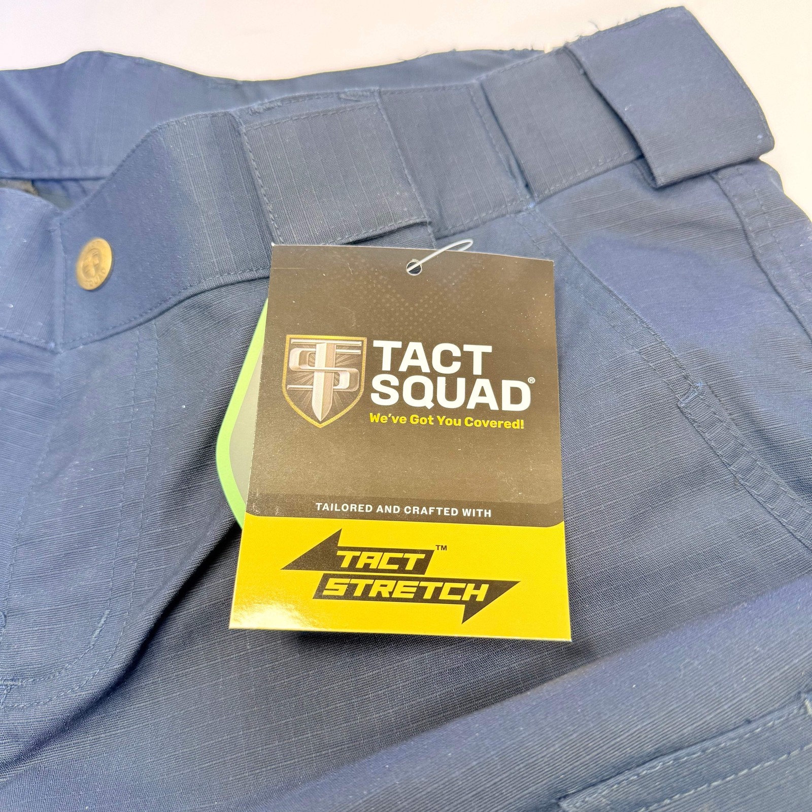 TACT SQUAD Tact Stretch Mini Ripstop Trouser Poly/Cotton Men’s Sz 40 Dk Navy T75