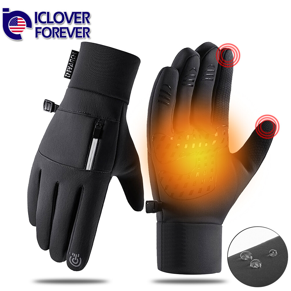 Winter Touch Screen Gloves Windproof Waterproof Men Women Cycling Full Finger