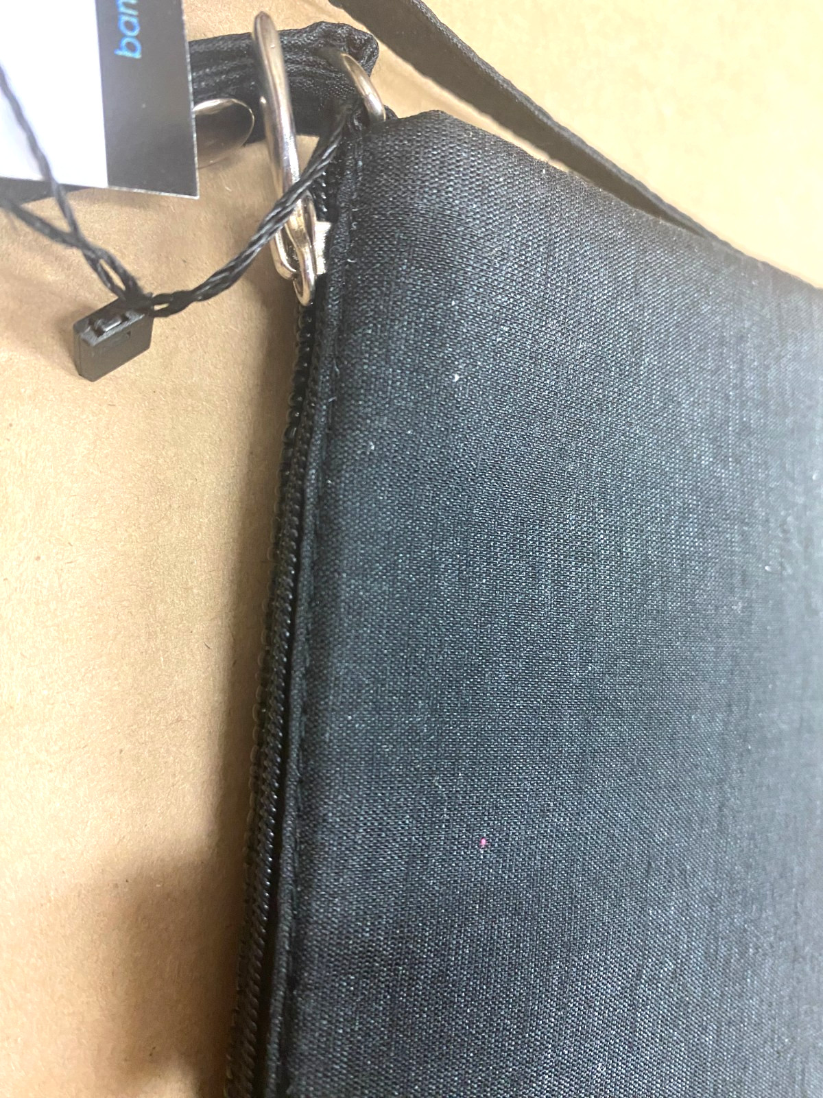 Bamboo Trading Company Club Bag Black Flower NWT * free ship
