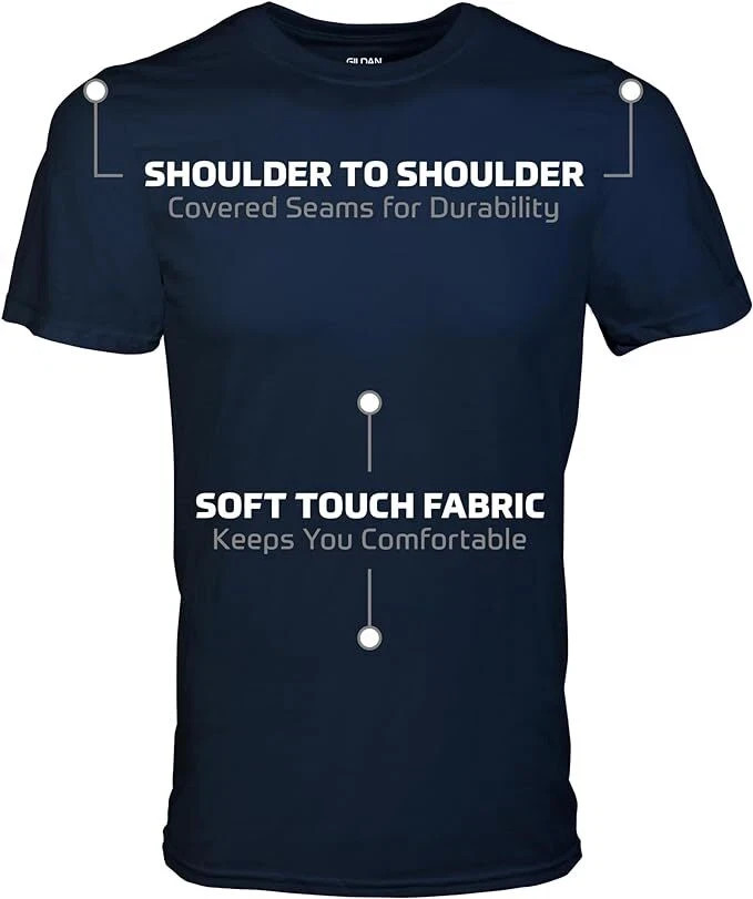 Gildan (5-pack) Bulk Solid Heavy Cotton Short Sleeve Blank Tee T-Shirt S-XL