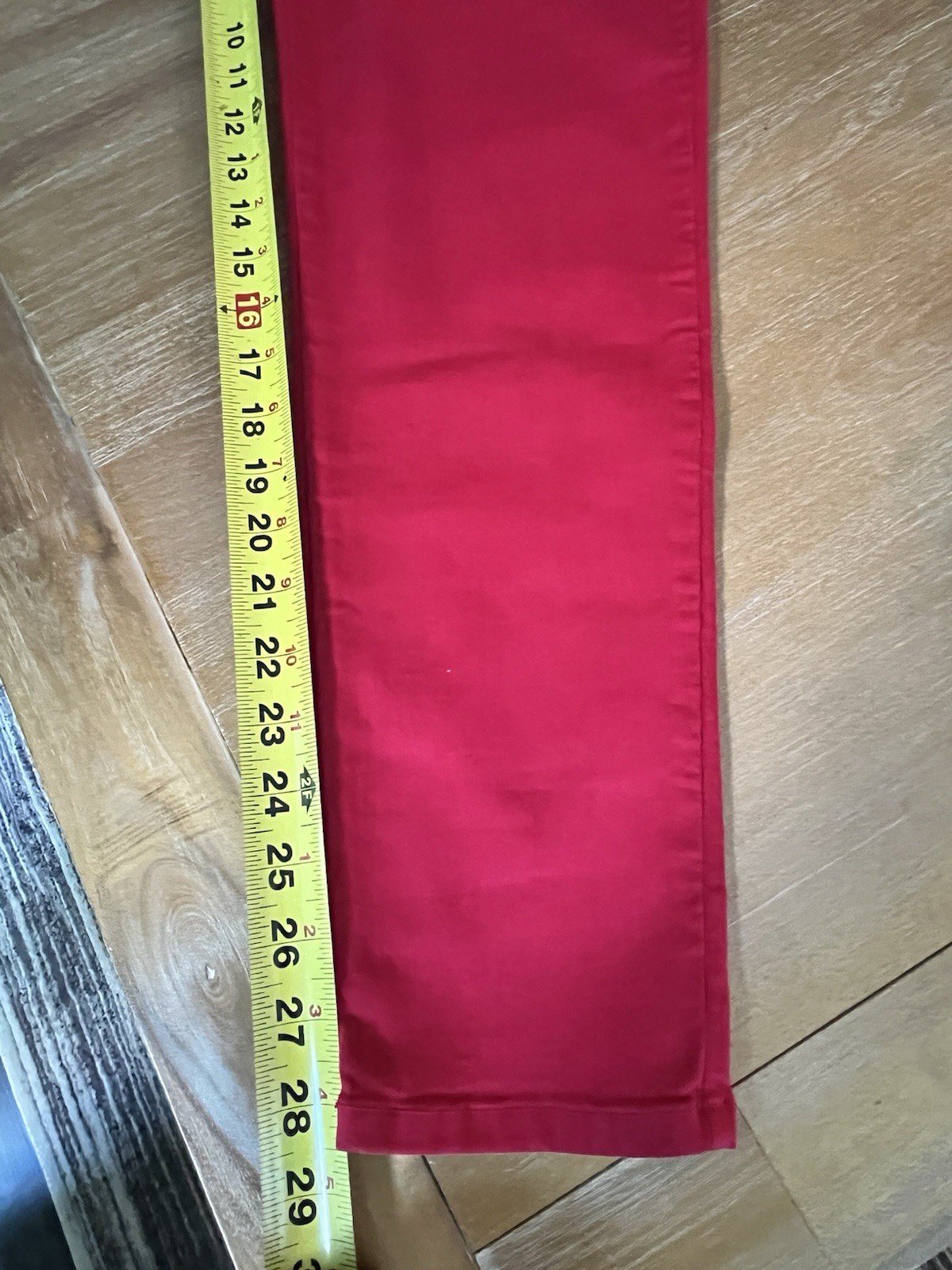 Karen Kane Zuma Crop Jean Size 12 Red Jeans Skinny Slim Stretch NEW NWT
