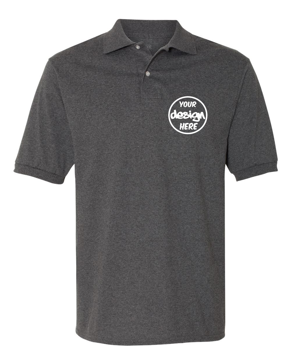 Ink Stitch Design Your Own Custom Logo Texts Stitching Men Jersey Polo Shirts