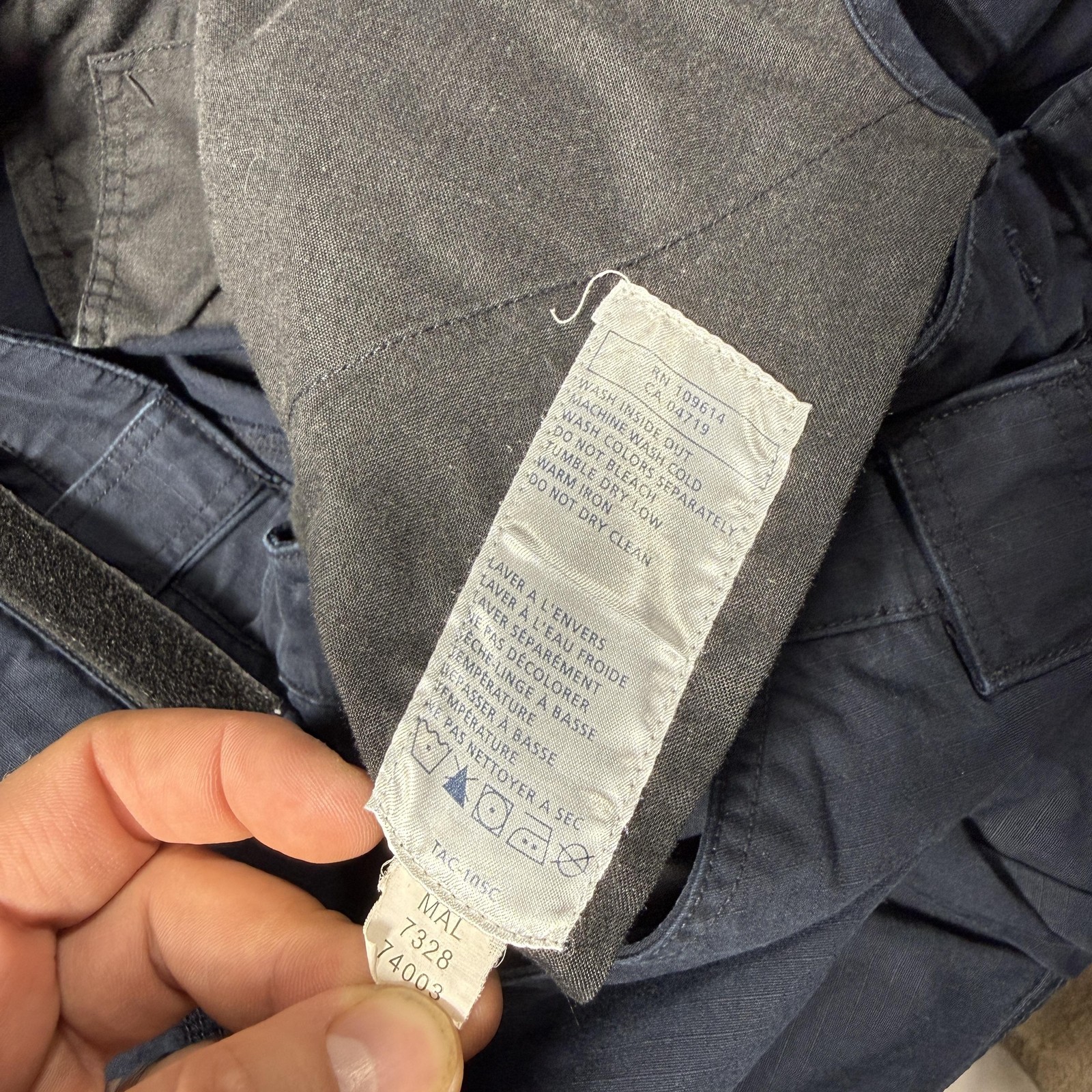 5.11 Tactical Cargo Pants Mens 40×32 Blue Canvas Ripstop Workwear Outdoor