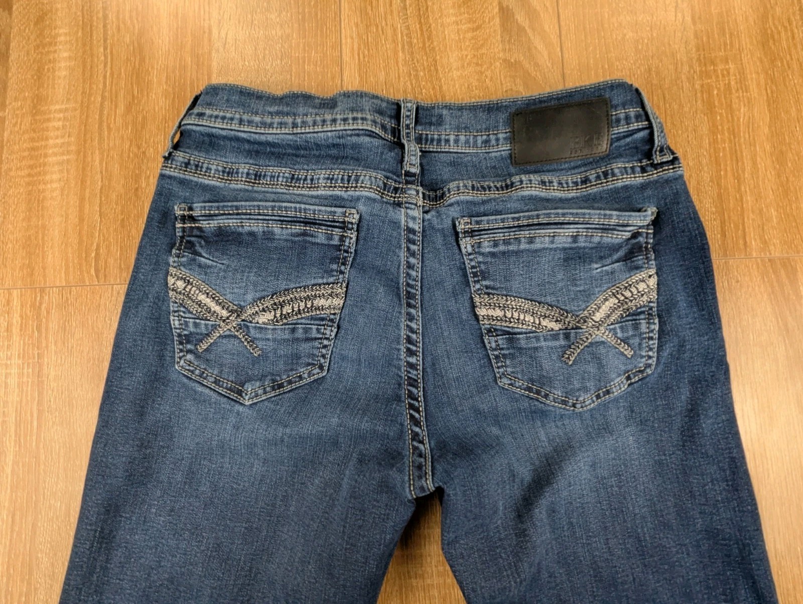 BKE Buckle Jake Straight Leg Mens 33×32 (ACTUAL 30×32) Dark Wash Denim