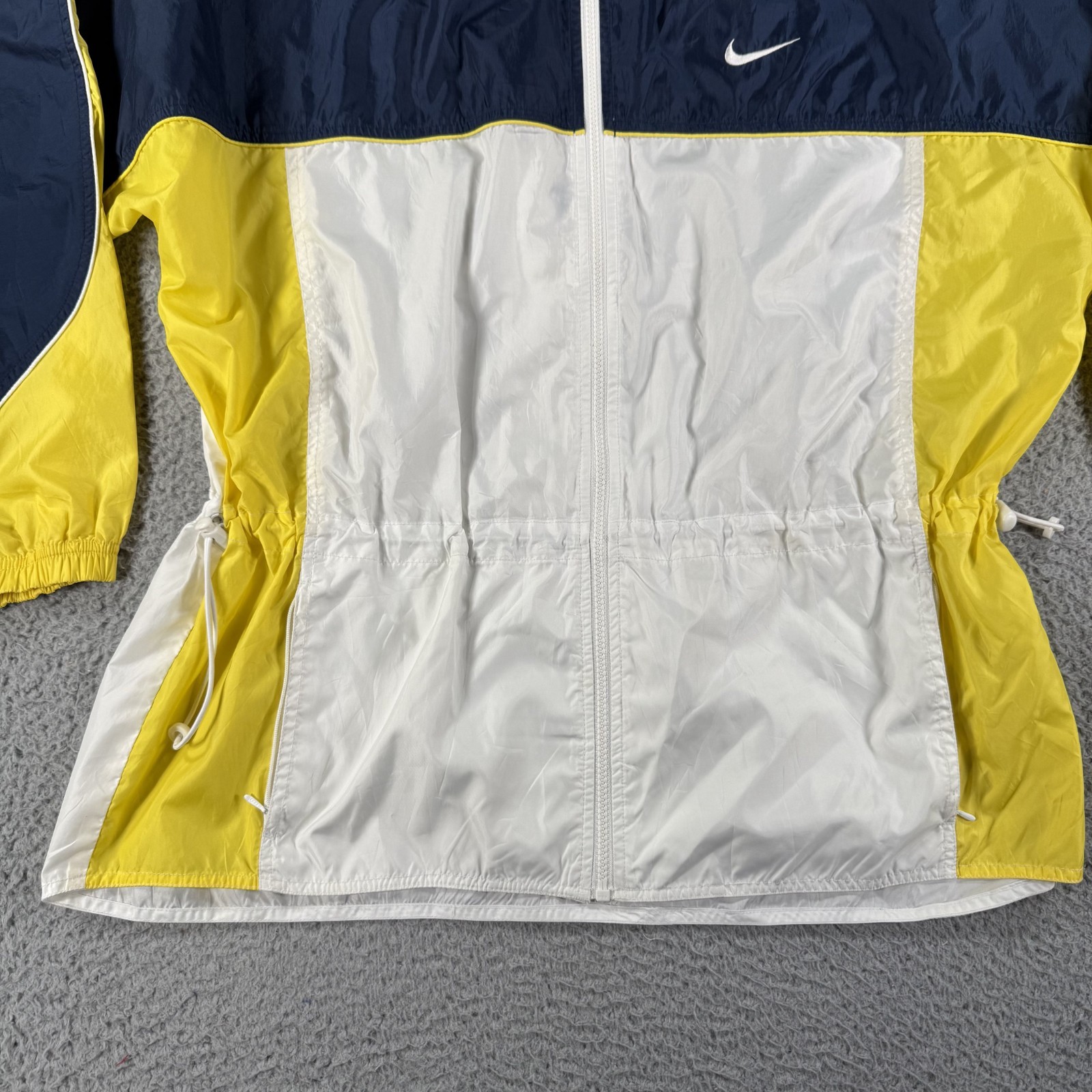 Vintage Nike Windbreaker Jacket Mens XL Colorblock Swoosh Logo Full Zip 90s