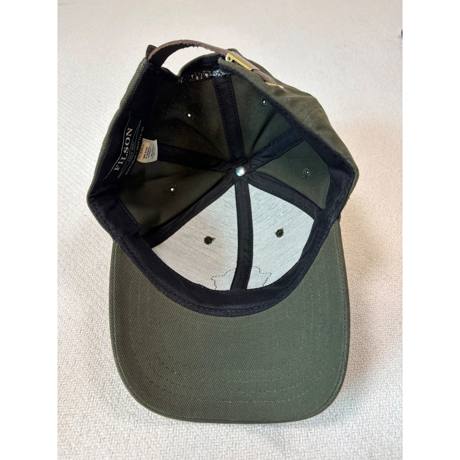 Filson Smokey the Bear 75th Anniversary Cap – Olive – Made In USA RARE HAT