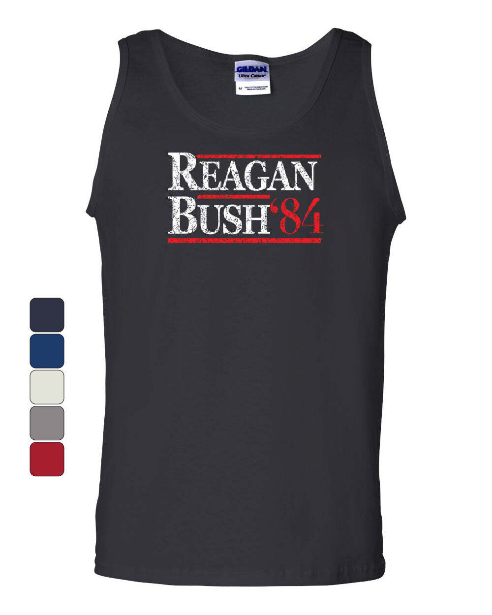 Reagan Bush ’84 Tank Top Ronald American President History GOP Sleeveless