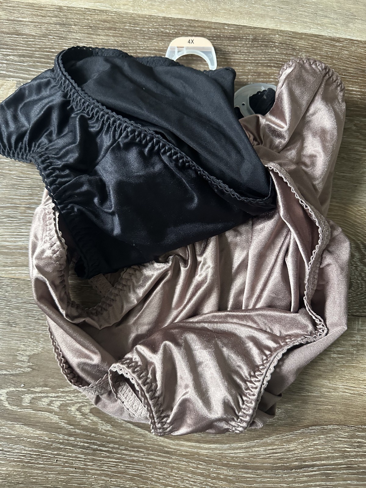 2 Radiant Vanity Fair Hi Cut Underwear Light Control Black Brown Womens 4XL