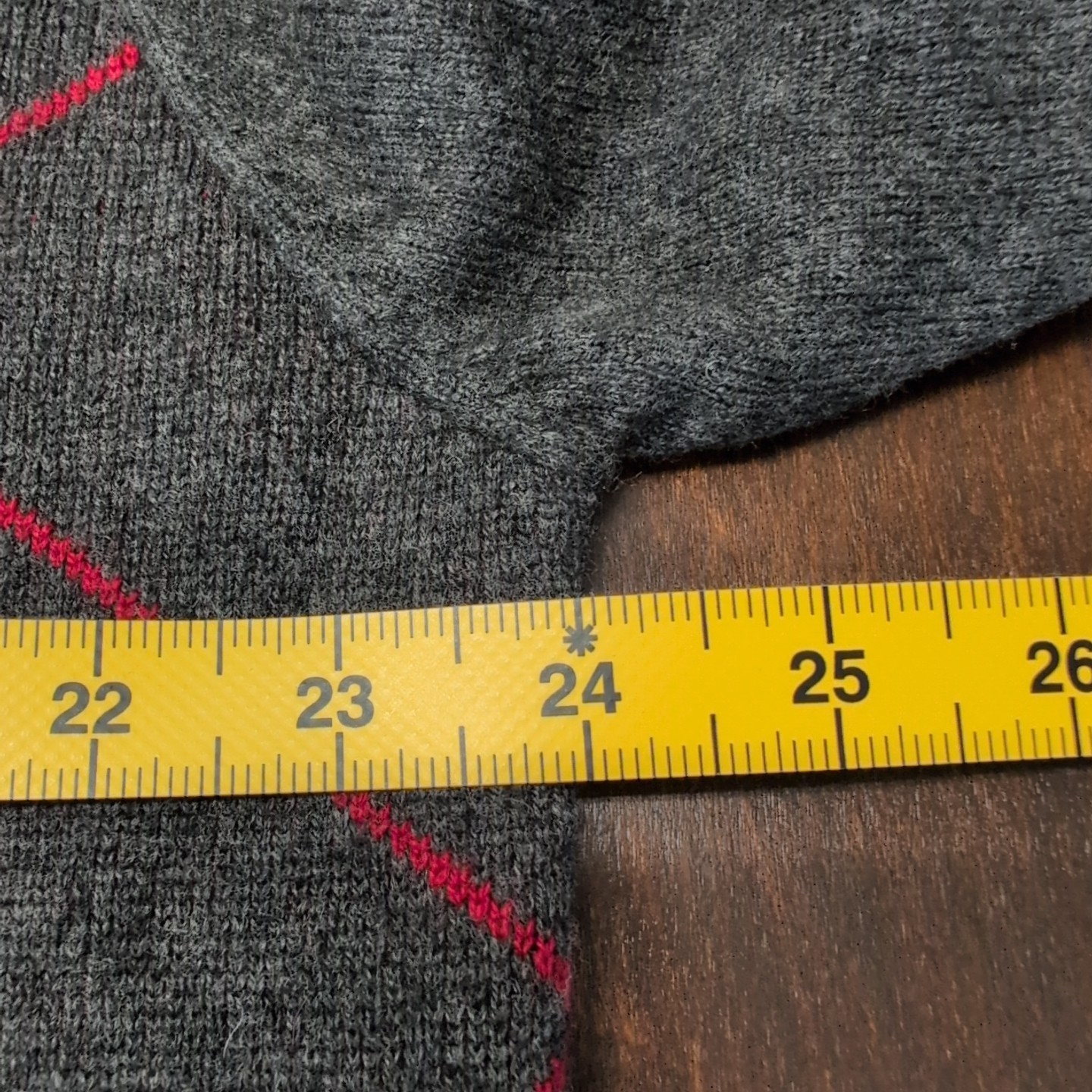 Jos A Bank Men’s Large Lambswool Polo Sweater Argyle Gray Red Outdoor Preppy