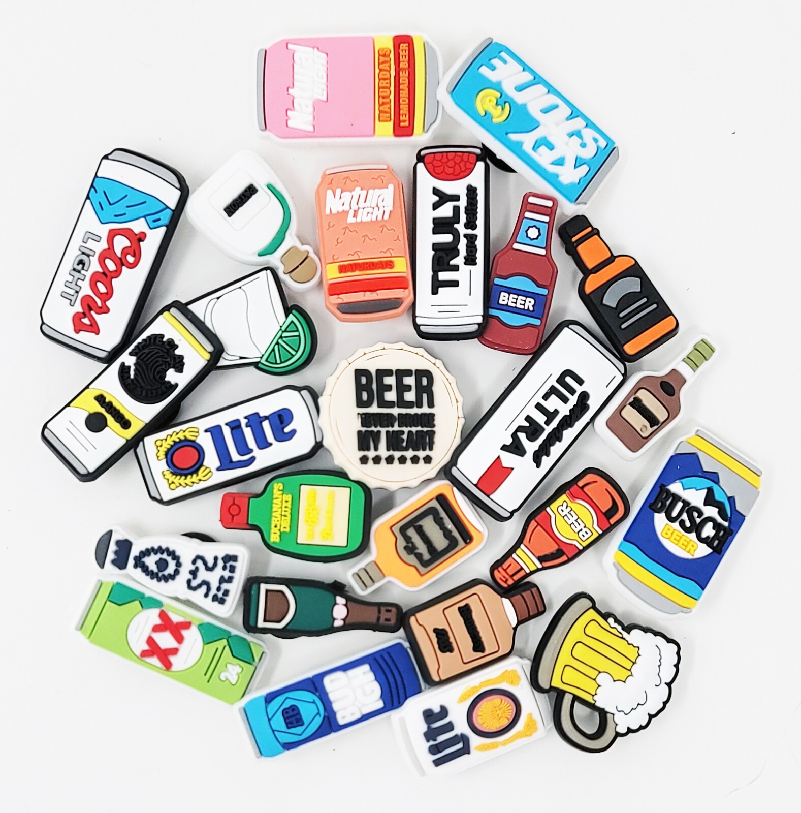 Beer shoe charms for crocs 25 pieces set