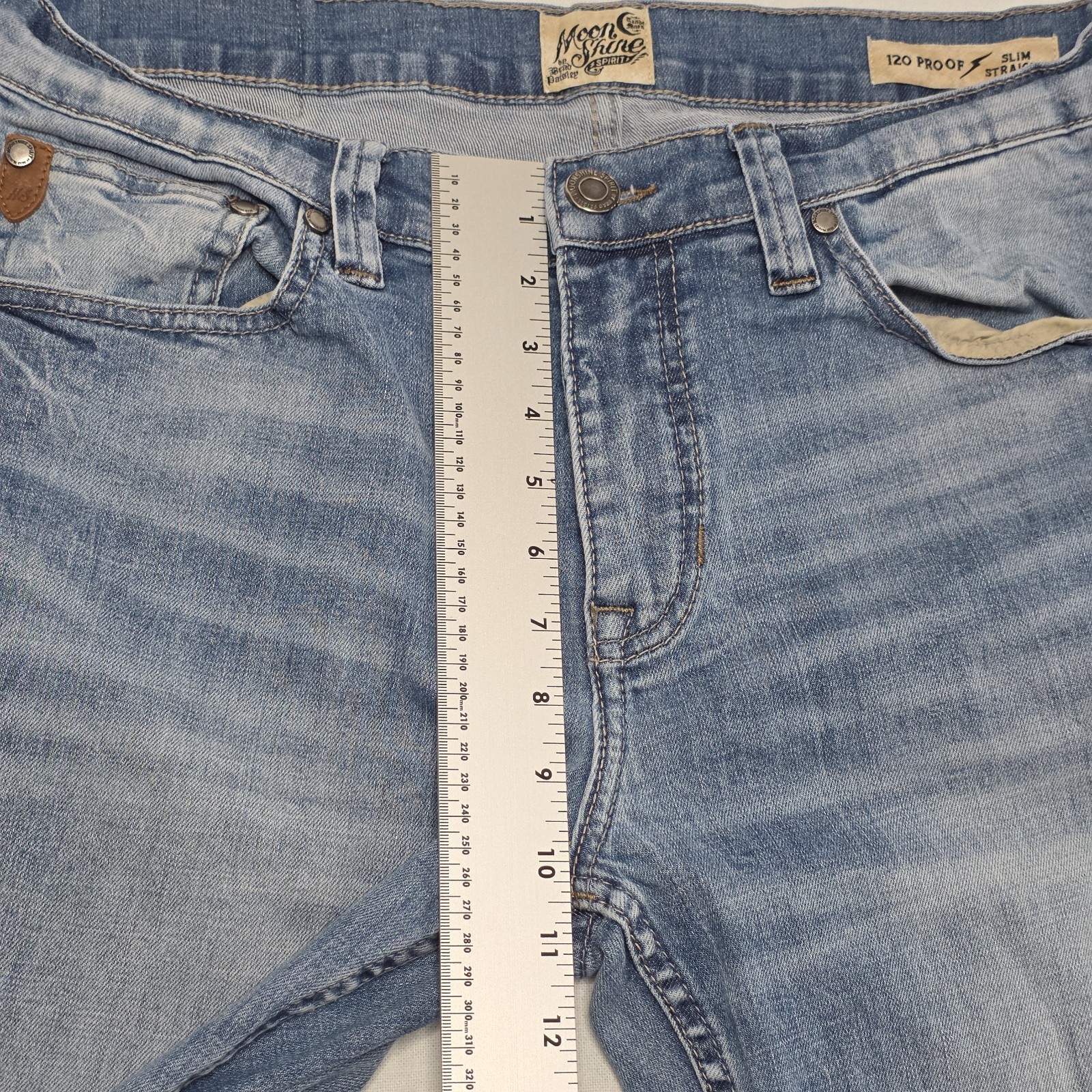 Moon Shine Spirit Mens 34×30 120 Proof Slim Straight Jeans Brad Paisley
