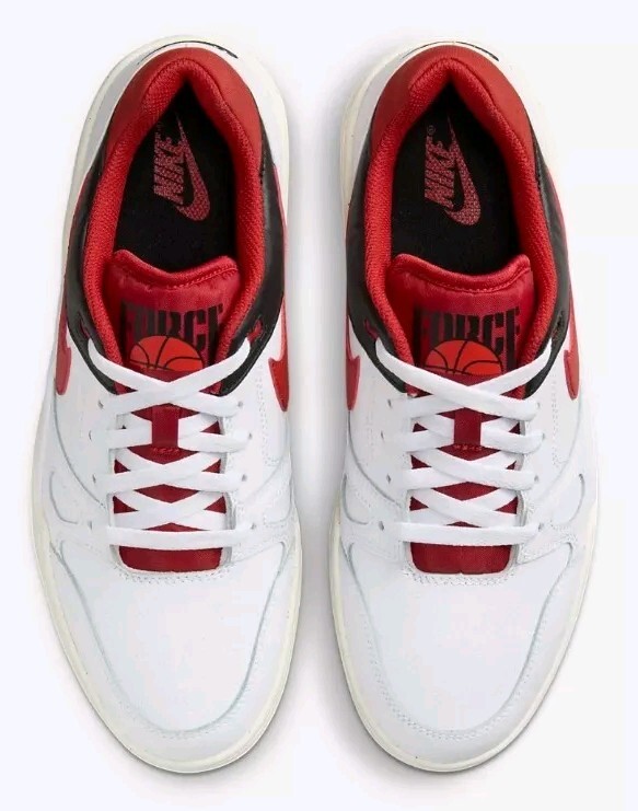 NEW Men’s (CHOOSE SZ) NIKE Full Force Low – RED -WHITE FB1362-102 Basketball 🏀