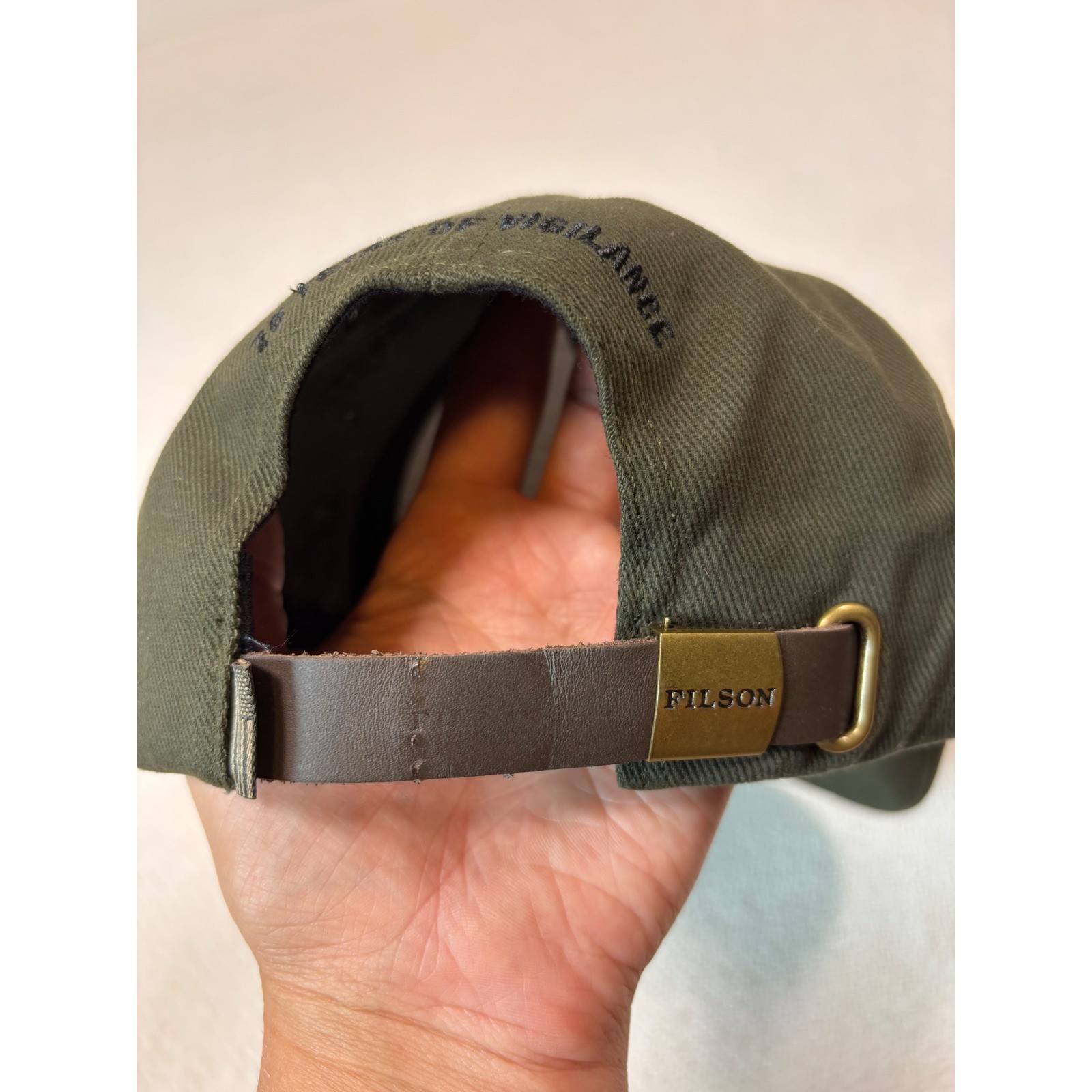 Filson Smokey the Bear 75th Anniversary Cap – Olive – Made In USA RARE HAT