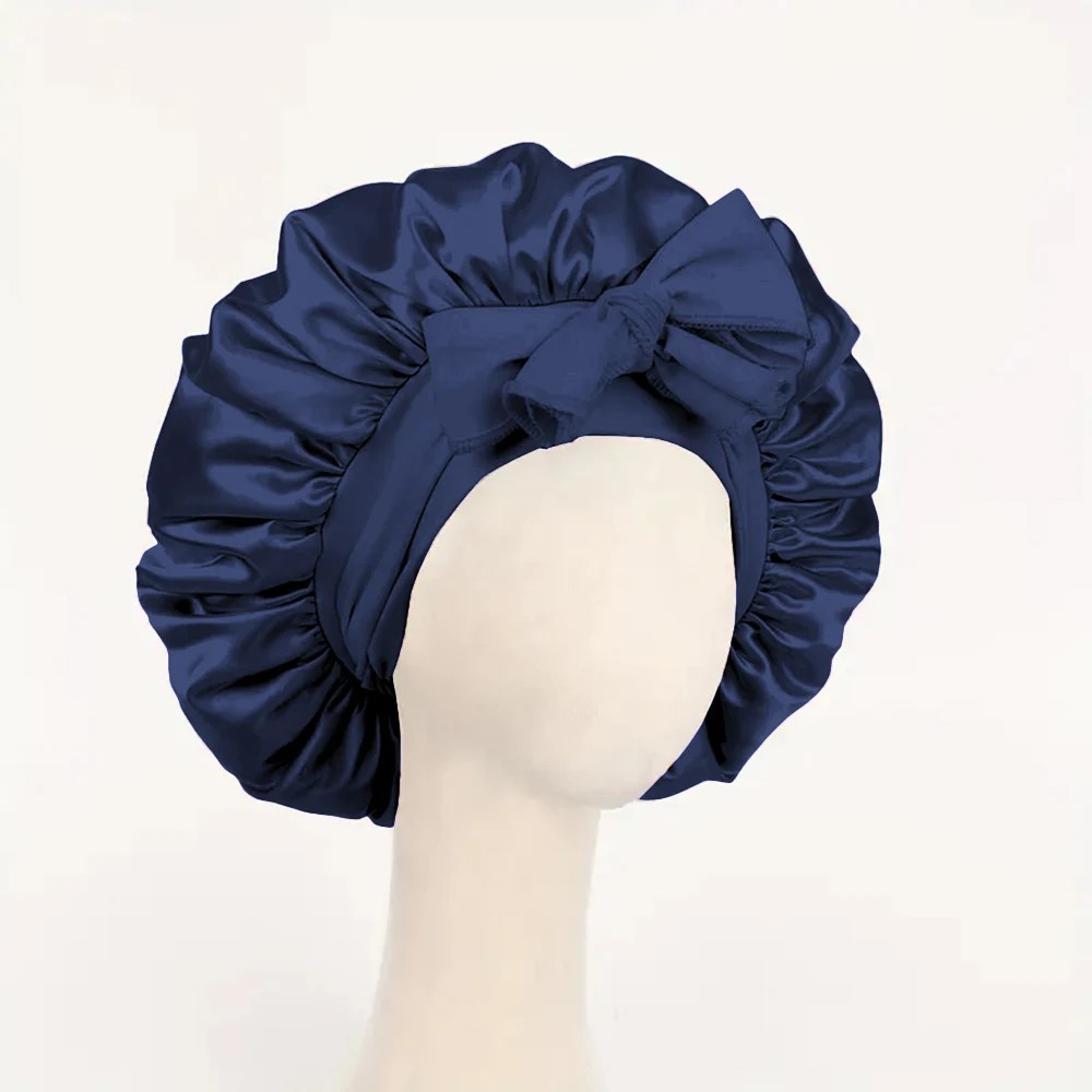 Satin Bonnet Silk Bonnet with Tie Band Adjustable Hair Bonnet for Sleeping*