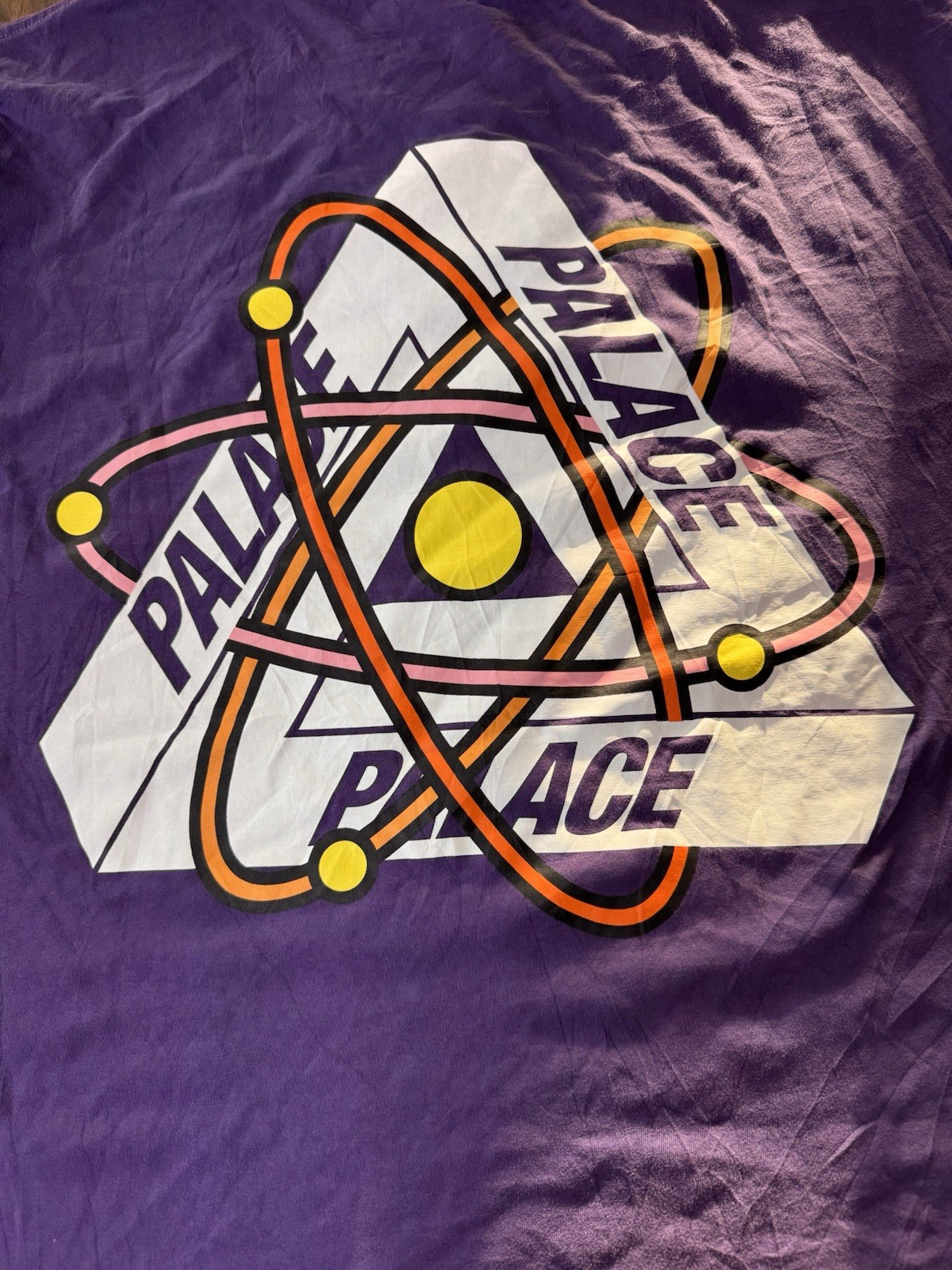 Palace Tri Atom Skate Street T-shirt Tee Men’s XXL Purple