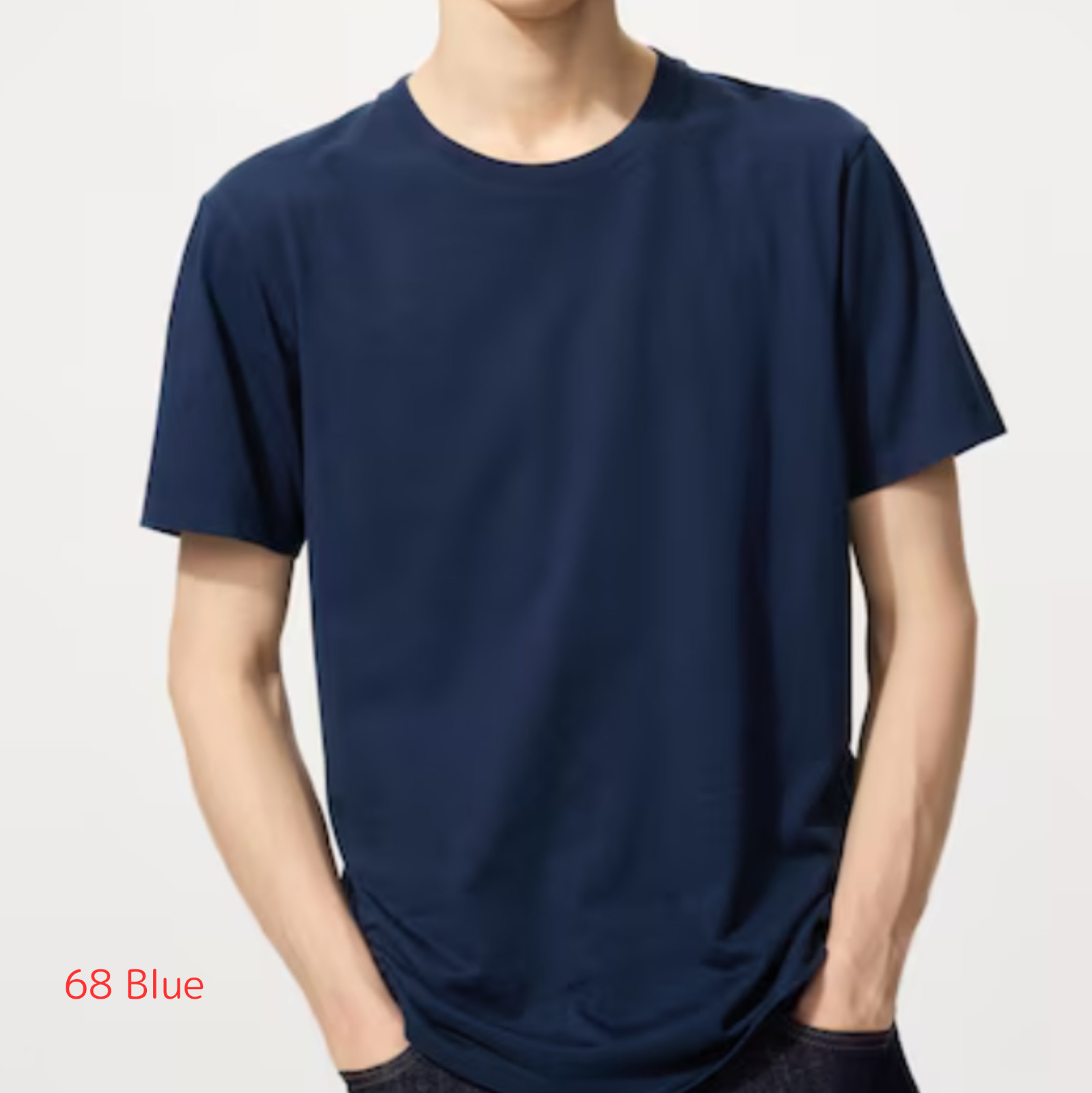 UNIQLO Premium 100% SUPIMA Cotton Crew Neck Short-Sleeve T-Shirt Men XS~4XL New
