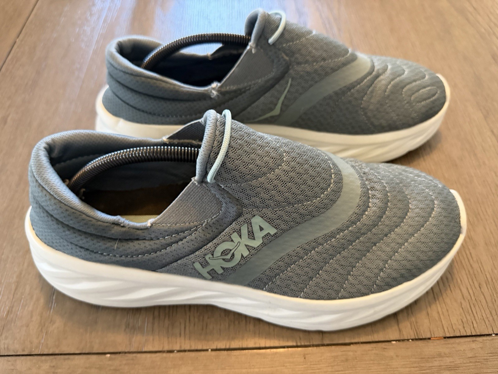 Hoka One Ora Recovery 2 Shoes Men’s 12 Blue Slip On Sneaker Lightweight Mesh