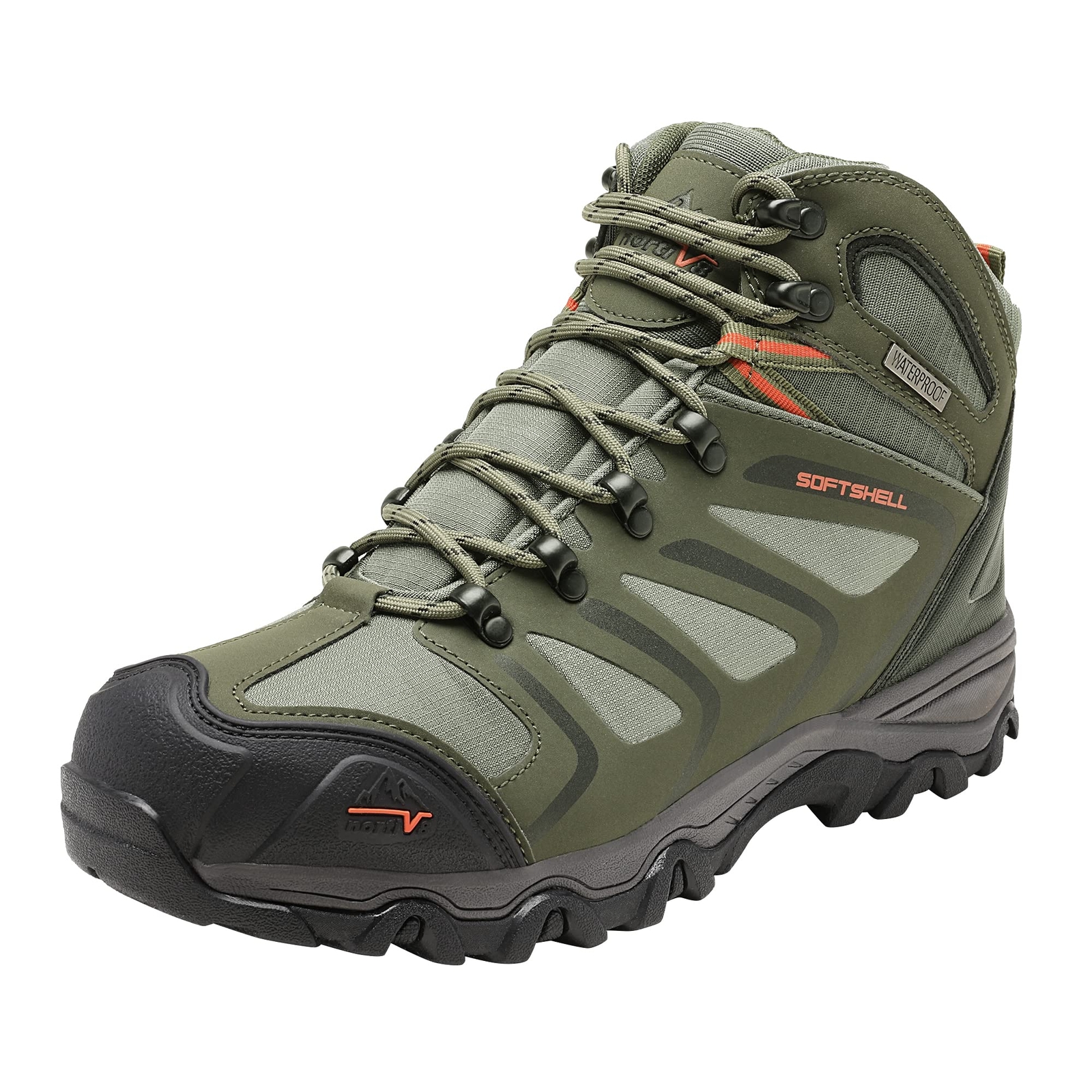Wide Size Men’s Ankle High Waterproof Hiking Boots Outdoor Lightweight Shoes