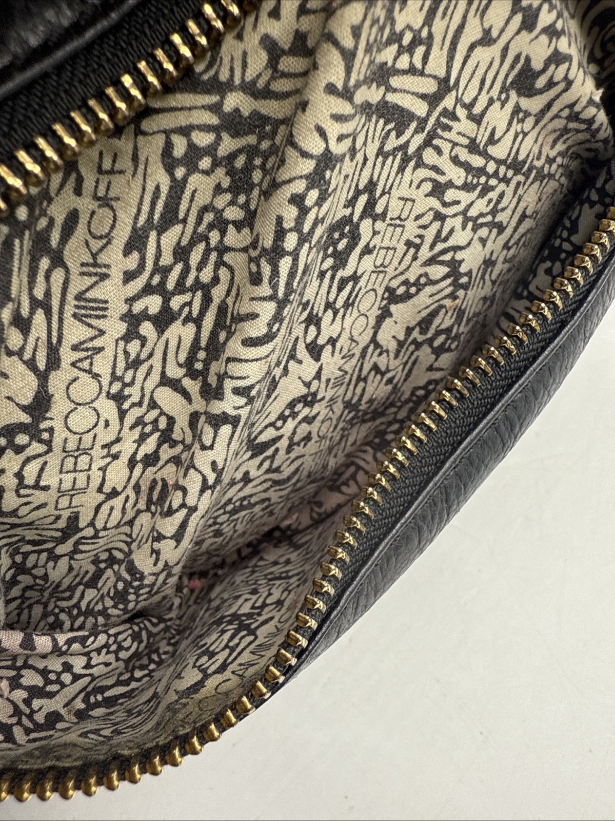 Rebecca Minkoff Mini MAC Black Leather Crossbody Silver Chain Hardware