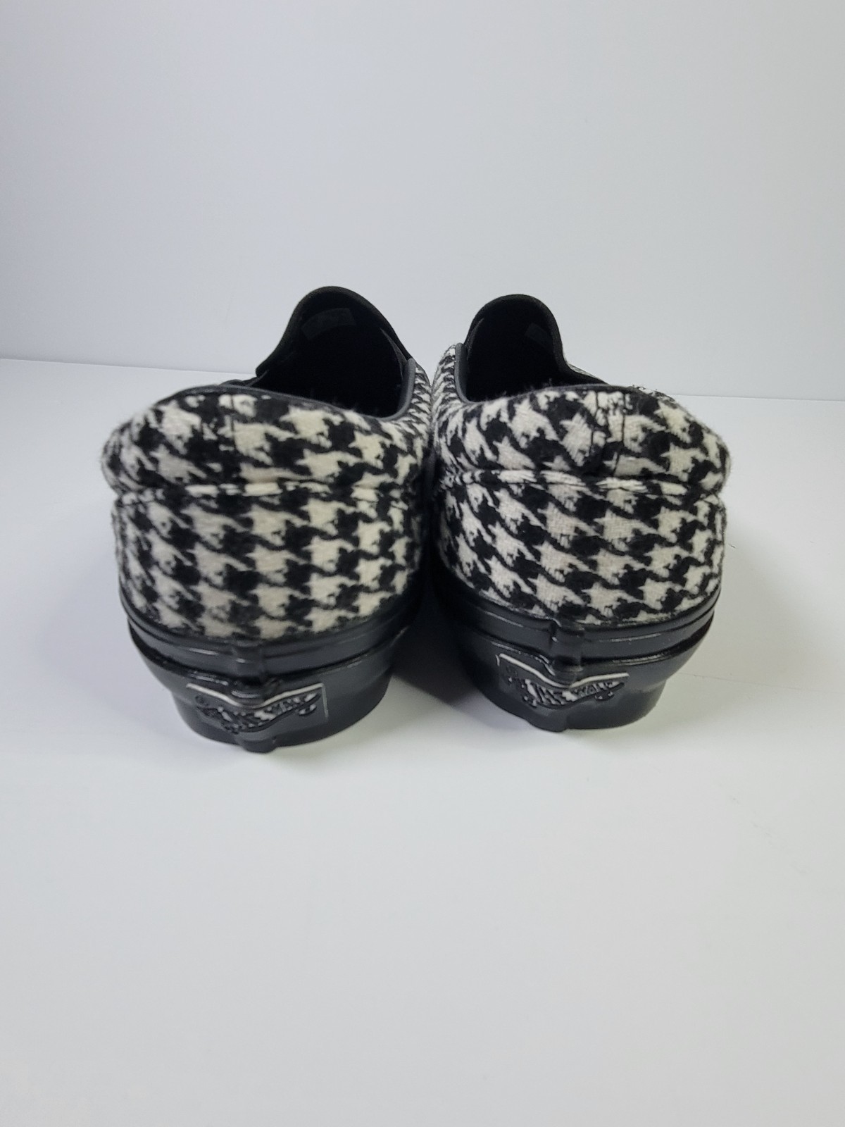 Vans Men’s Classic Slip On 98 Houndstooth Black & White Shoes Size 7.5 NEW