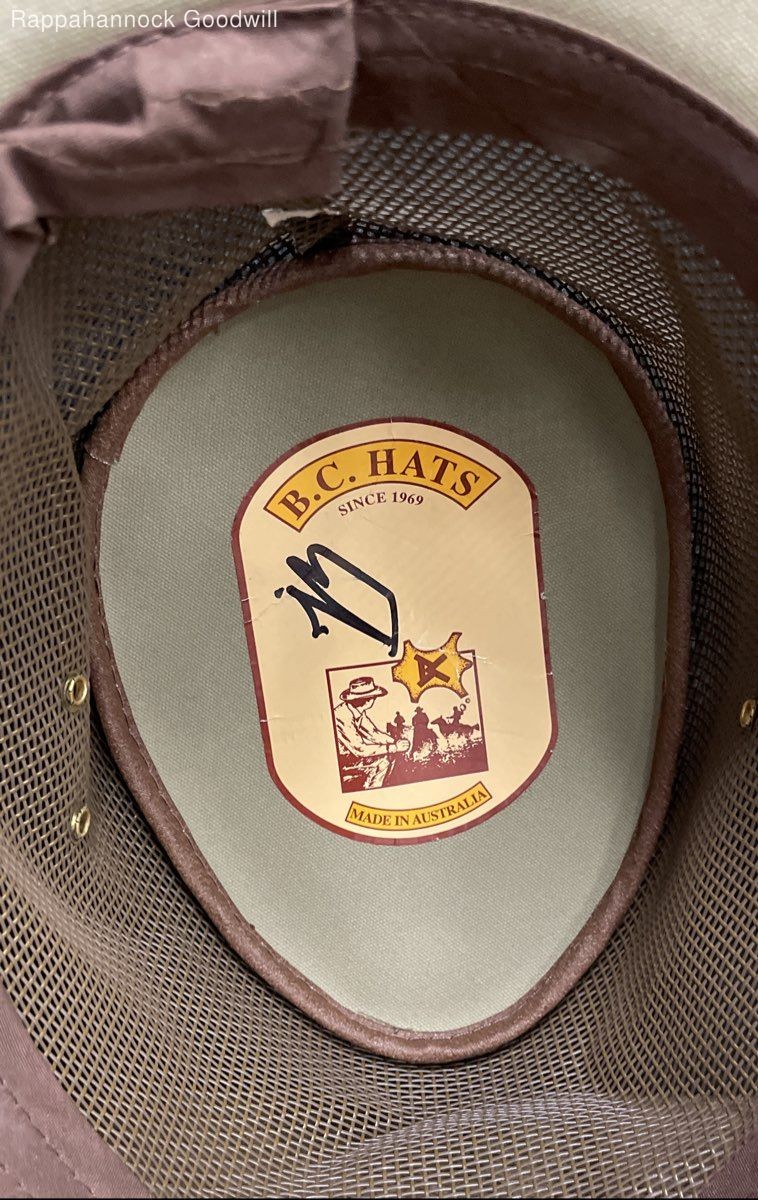 B.C. Hats Men’s Tan Canvas Mesh Breezer Australian Outback Bush Hat Size S