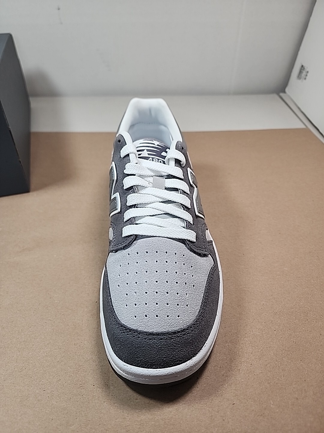 Size 9.5 New Balance 480 Castlerock Raincloud BB480LEC Grey White Unisex Men’s