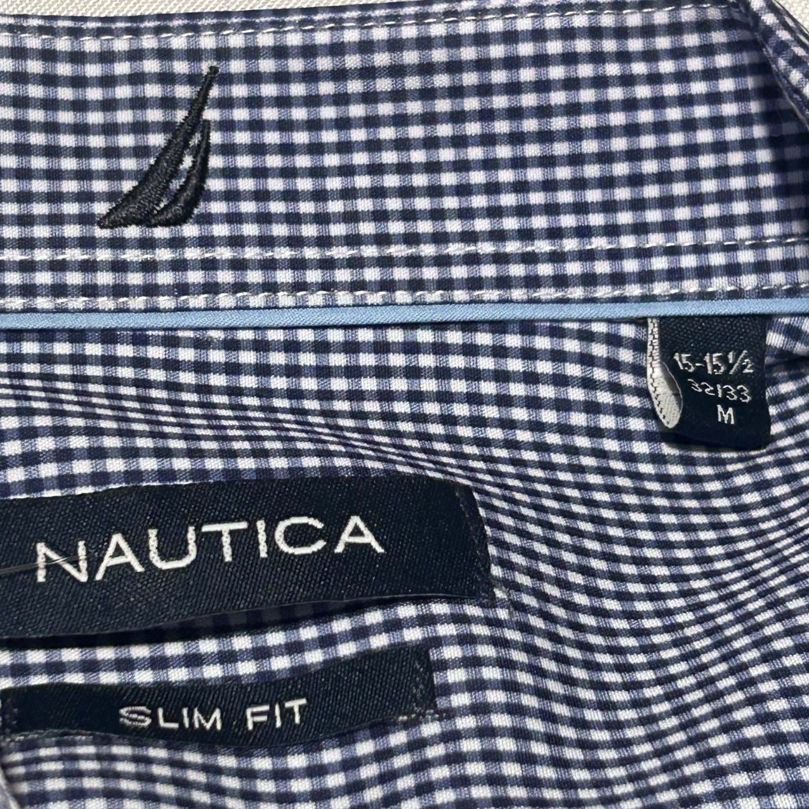 Mens Nautica Slim Fit Button Up Shirt NWT Medium
