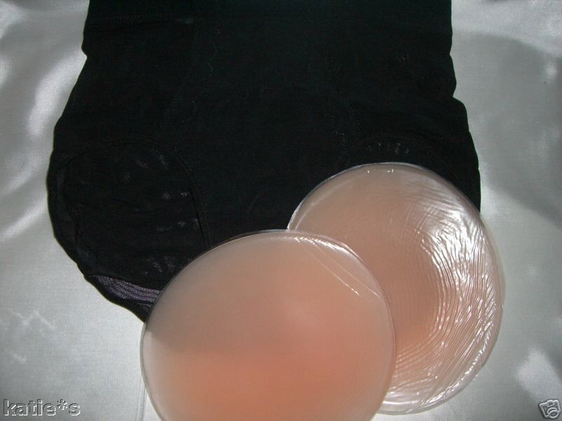 Silicone Padded BUTT ENHANCER SHAPER BOOTY POP BOOSTER PANTY UNDIES BEIGE Sz M