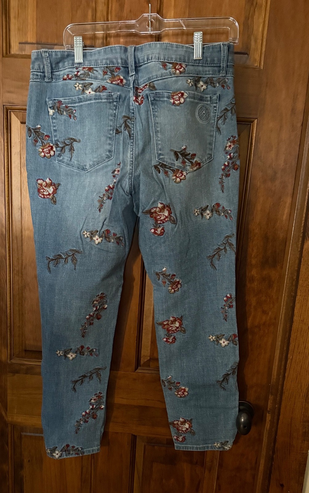 Laurie Felt jeans 12 R embroidered BOHO HIPPIE