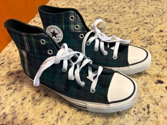 New Converse CTAS Hi-Top Shoe Dragonscale/Navy/Wht, A09325F, Youth sz 4.0/EUR 36