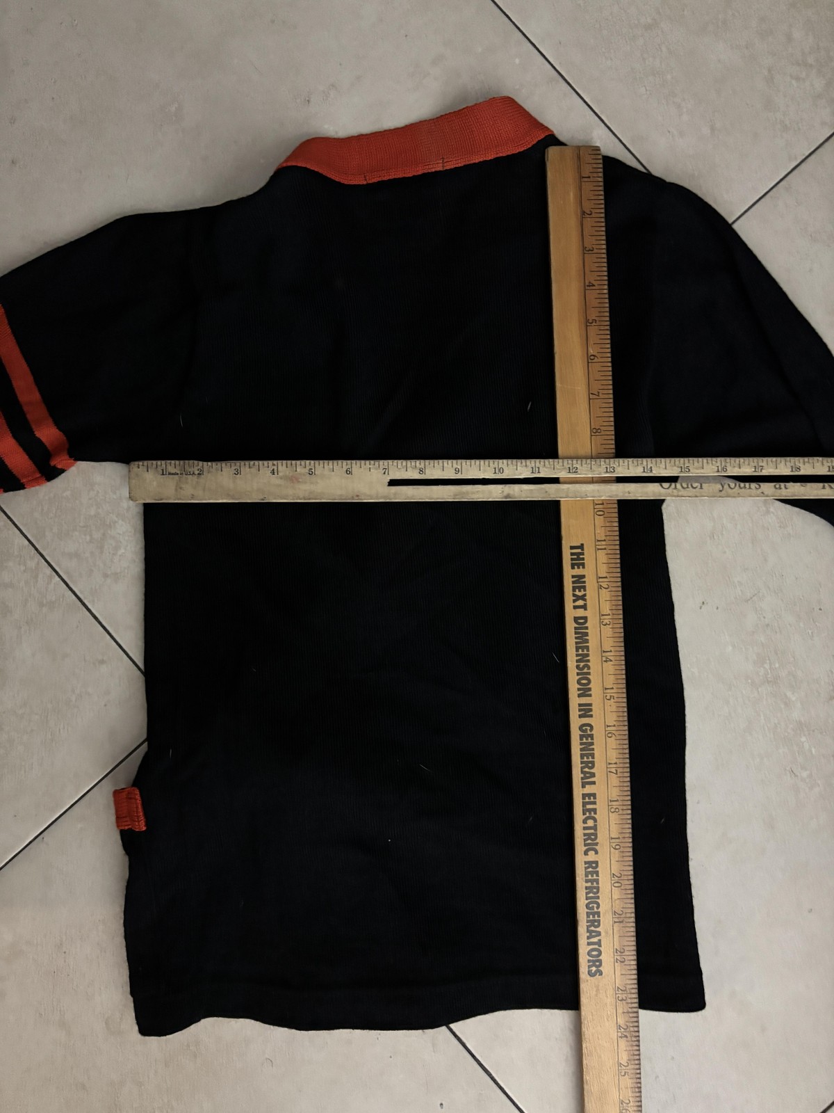 Vintage Stadium Cardigan Sweater Mens 3XS Black Wool Letterman Varsity E 50s