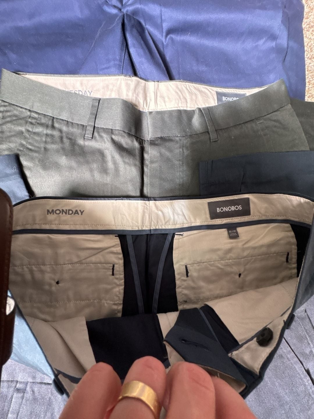 Bonobos Tailored Fit Chino Pants Lot of 5 Pairs 32×32 & 32×30