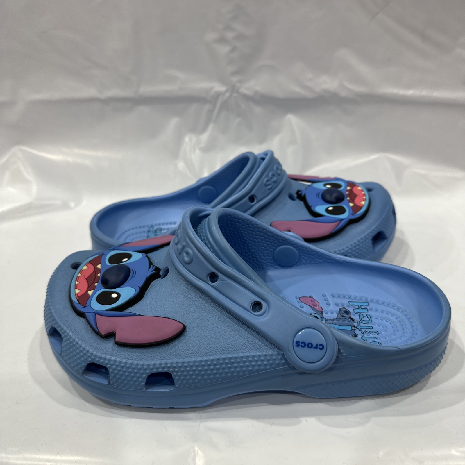Crocs Stitch Classic Clog Unisex US M4-W6 Blue Slip On Comfort Casual EBS2670