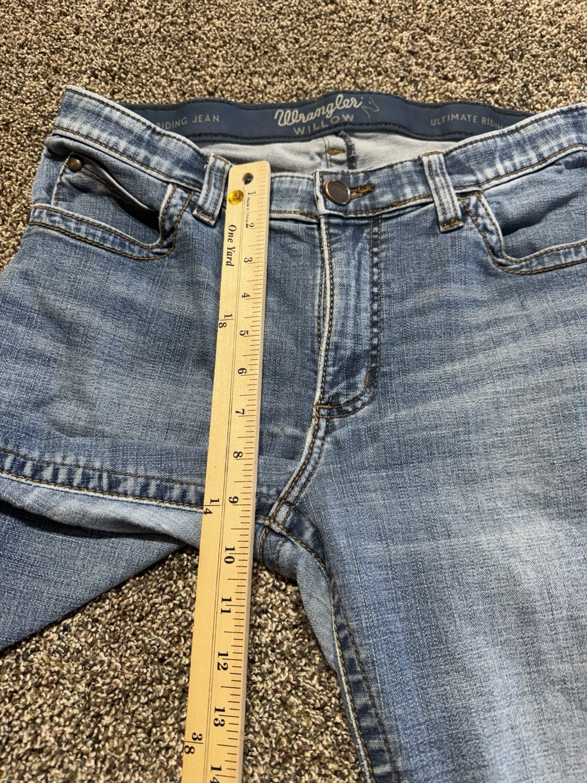 Wrangler Willow Bootcut Cowgirl Women’s Jeans Size 11Blue Denim 11X32 Mid Rise