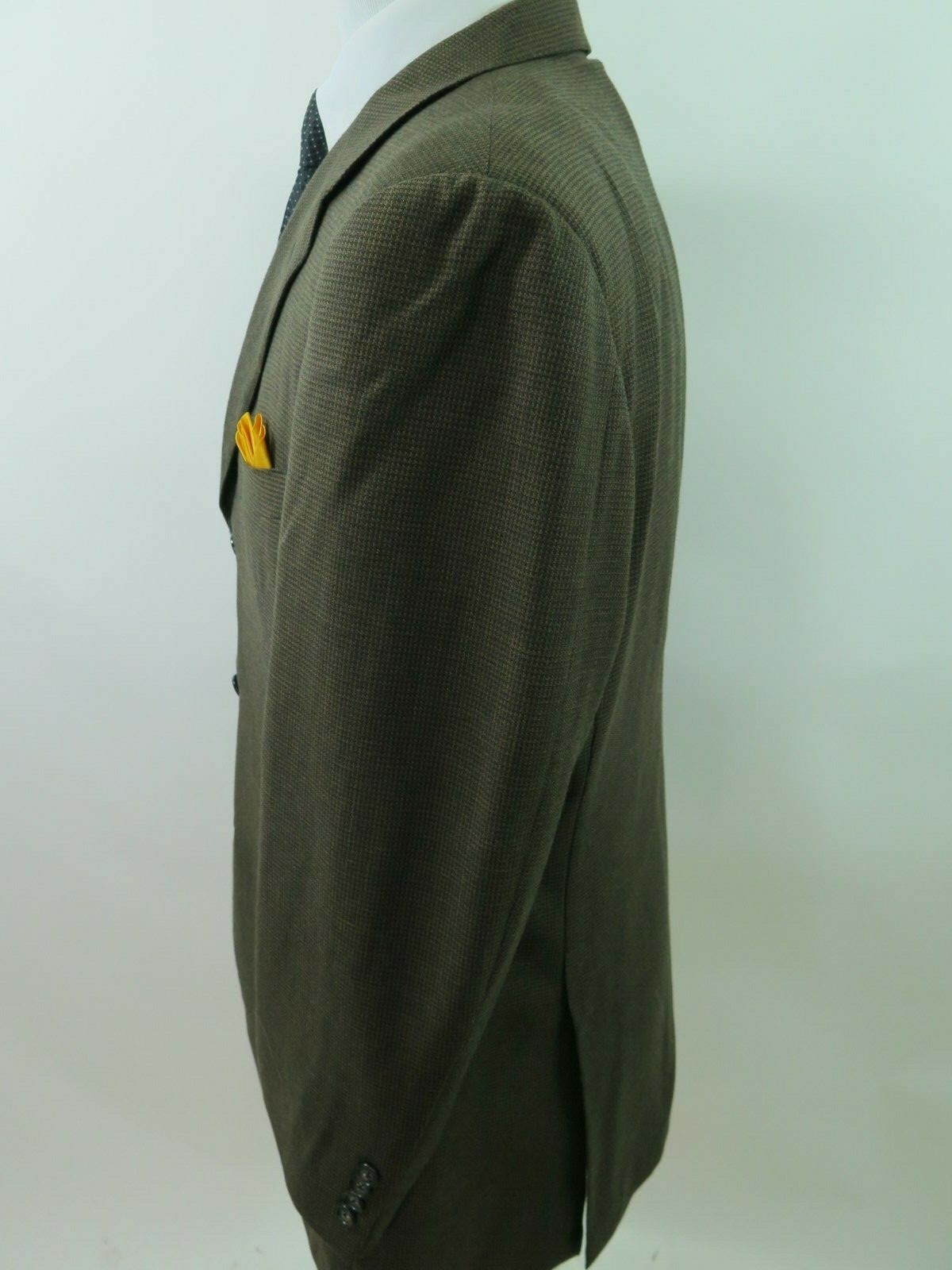 Corneliani Men’s Pure Wool Micro-Check Italian Blazer Jacket Sport Coat 44 R EUC