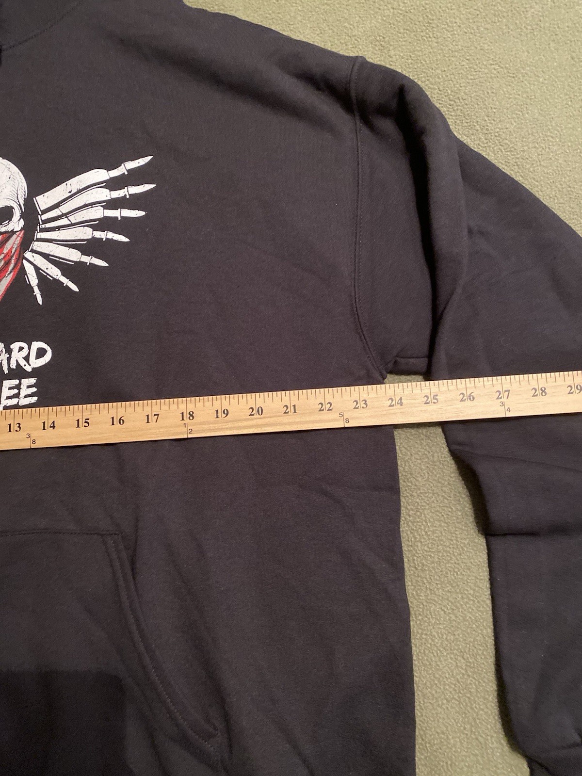 USA Live Hard Die Free Skull Hoodie Men’s XL