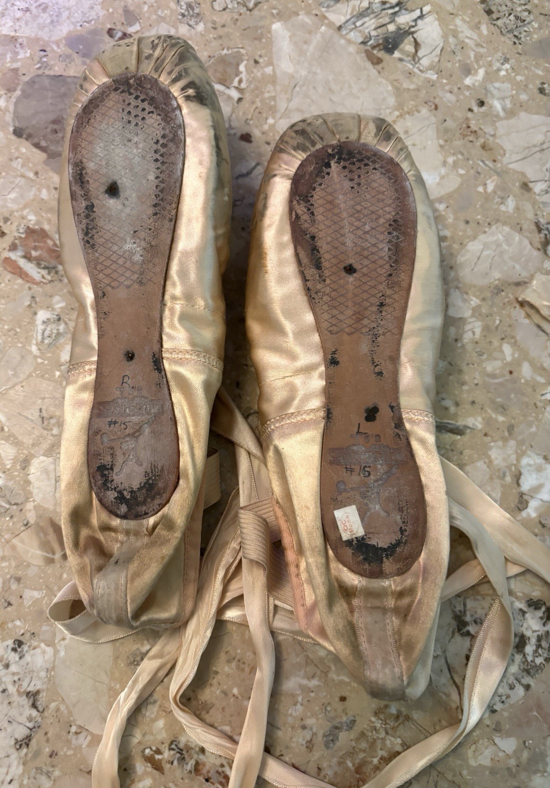 Vintage Dead Ballet Pointe Shoes Great As A Prop!!