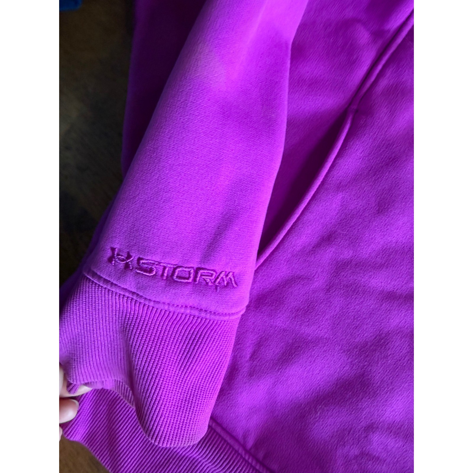 Under Armour Storm Womens Full Zip Hoodie Purple Fleece Jacket Sweatshirt