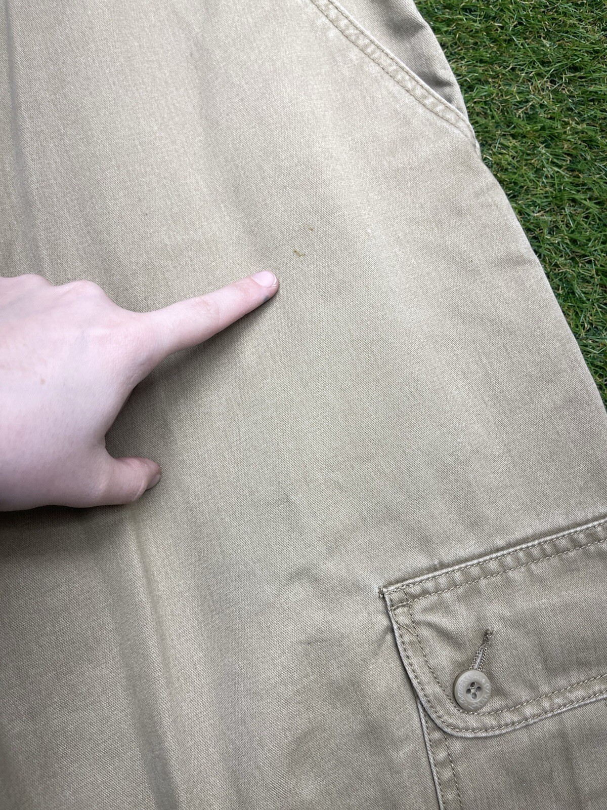 Vintage Levis Silvertab Pants Mens Medium 32×32 Khakis Cargo Cinch Baggy Loose