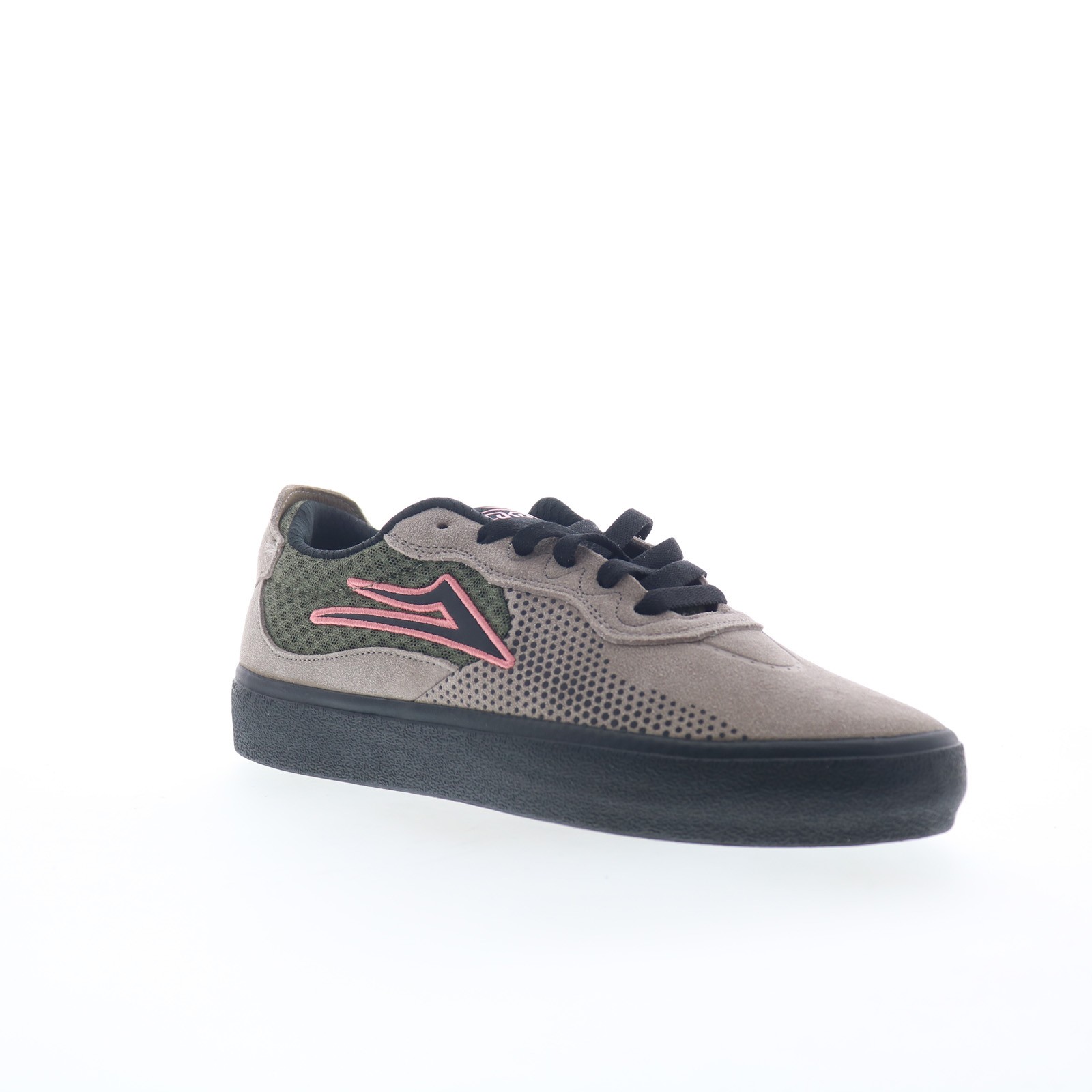 Lakai Essex Mens Gray Suede Lace Up Skate Inspired Sneakers Shoes