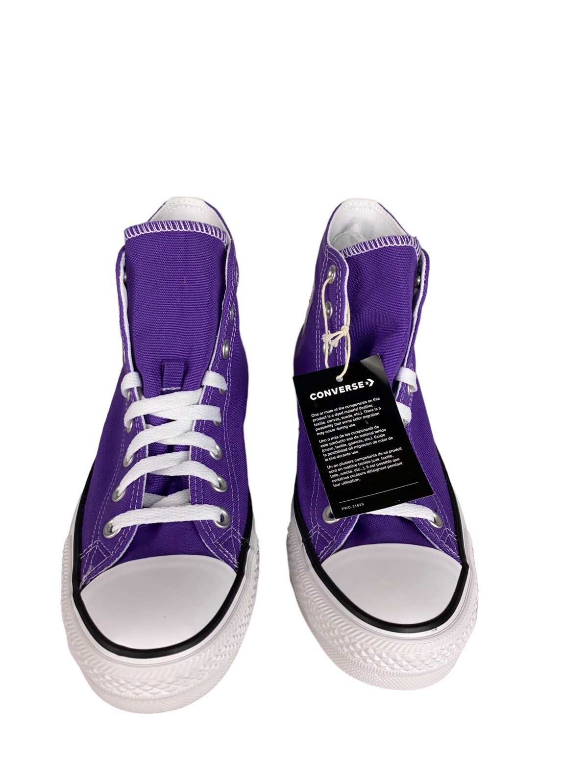 NEW Converse Chuck Taylor All Star Hi B Grade Purple White Mens Size 8 137833F