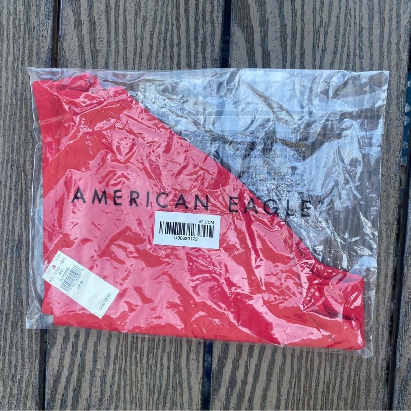 NWT aerie medium cherry red bikini bottom swim