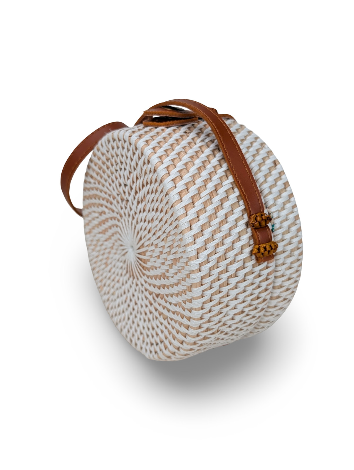 Seashell Floral Bag, Coastal Circle Handbag, Tropical Vacation Purse, Summer Bag