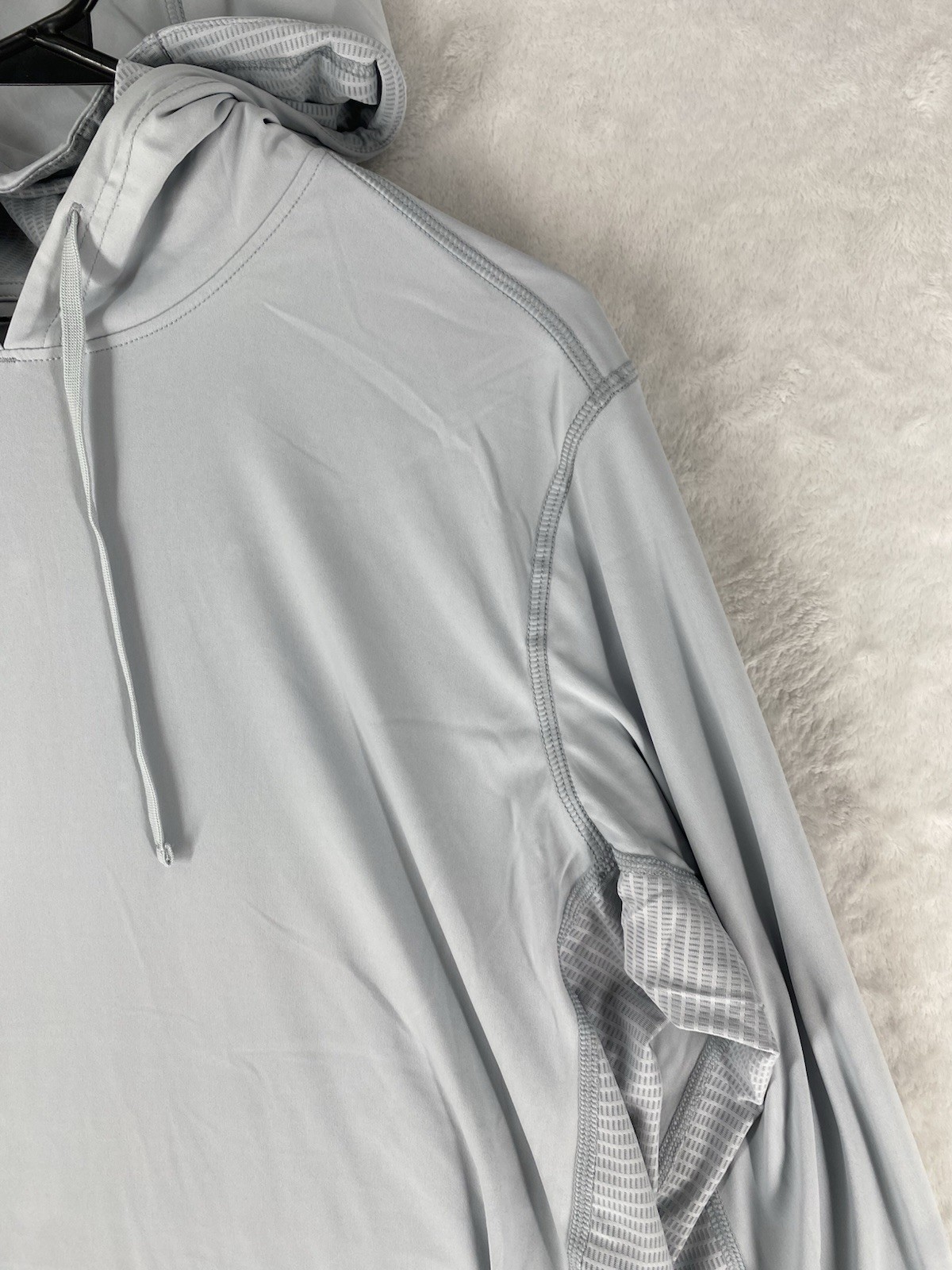 Lot of 3 Pelagic Hoodie Hooded Sun Shirt Large Gray Vaportek UPF 50 Fishing