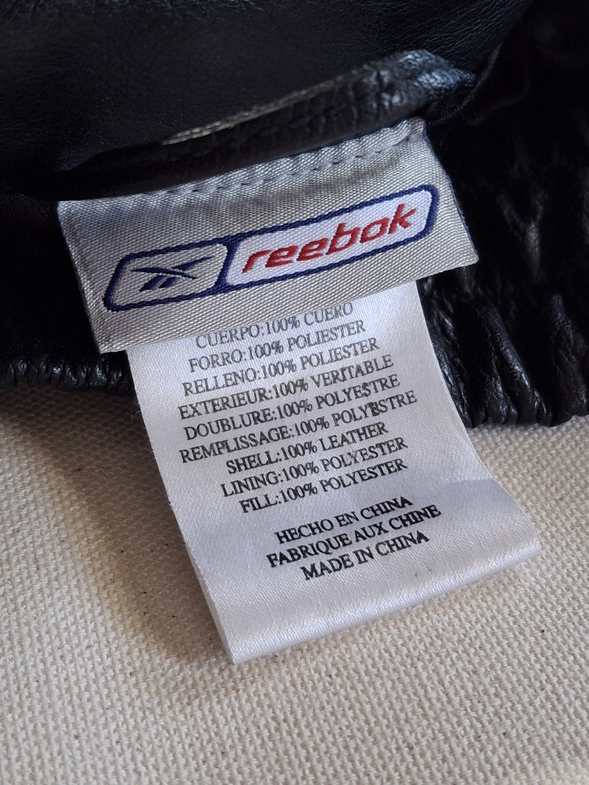 Vintage Y2K Reebok St. Louis Rams Leather Jacket Men’s 2XL XXL Quilted Interior