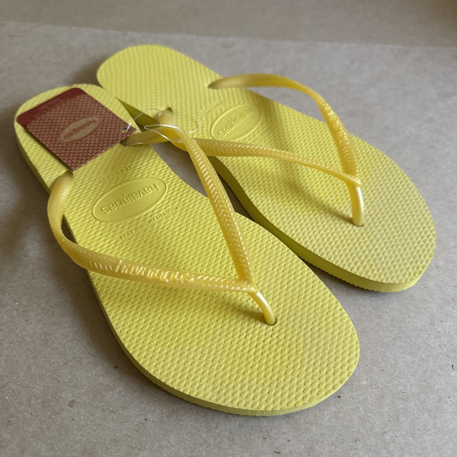 Havaianas Slim Classic Yellow Flip Flops 41/42 – New