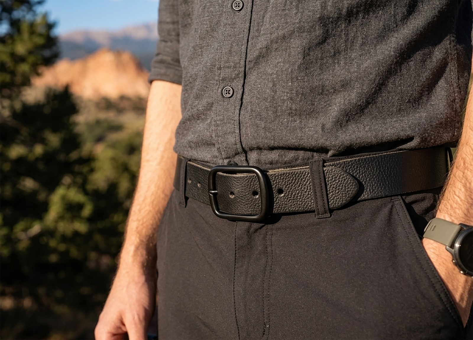 Heavy Duty 1.5″ Harness Leather Belt Full Grain CCW Gun Belt USA Made Handmade